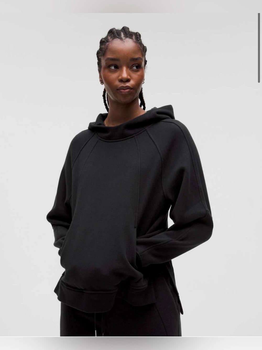 Lululemon Scuba Oversized Side-Slit Hoodie Black Size M/L